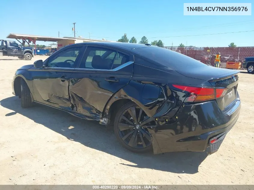 2022 Nissan Altima Sr Fwd VIN: 1N4BL4CV7NN356976 Lot: 40298220