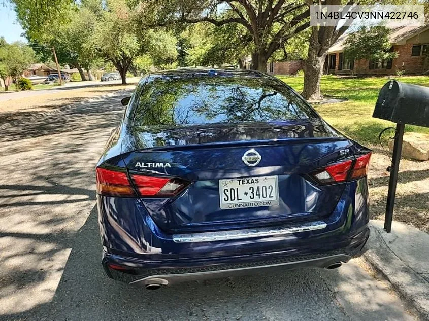 2022 Nissan Altima Sr VIN: 1N4BL4CV3NN422746 Lot: 40304568