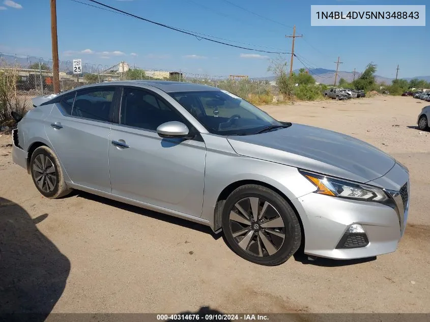 2022 Nissan Altima Sv Fwd VIN: 1N4BL4DV5NN348843 Lot: 40314676