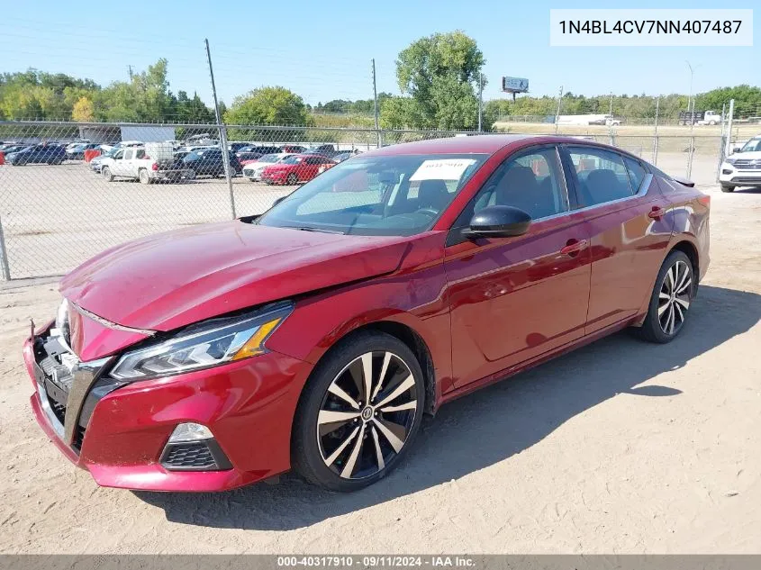 1N4BL4CV7NN407487 2022 Nissan Altima Sr