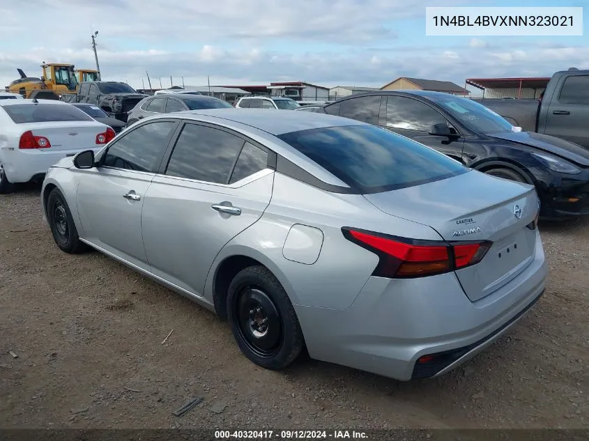 2022 Nissan Altima S Fwd VIN: 1N4BL4BVXNN323021 Lot: 40320417