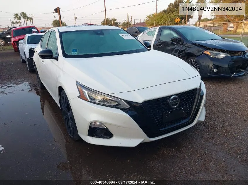 2022 Nissan Altima Sr Fwd VIN: 1N4BL4CV2NN342094 Lot: 40348694