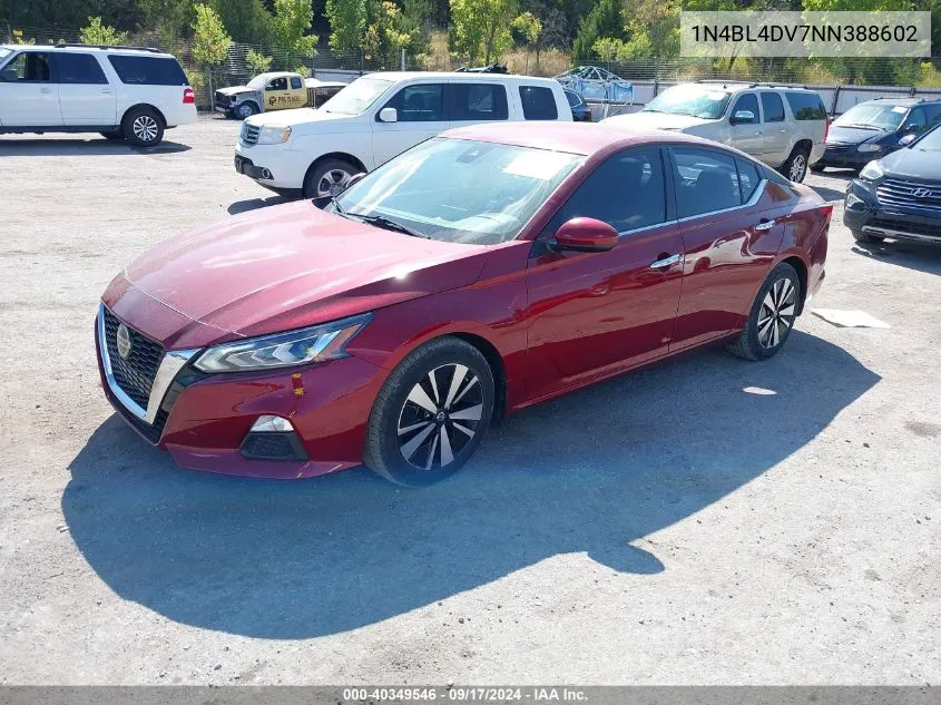 2022 Nissan Altima Sv Fwd VIN: 1N4BL4DV7NN388602 Lot: 40349546