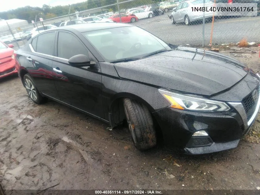 2022 Nissan Altima Sv Fwd VIN: 1N4BL4DV8NN361764 Lot: 40351114