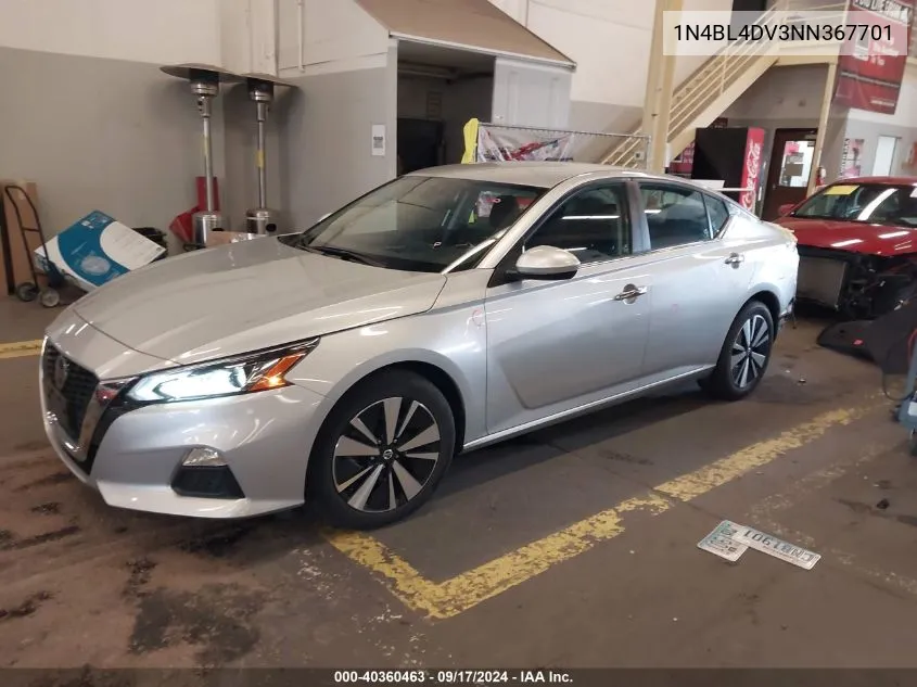 2022 Nissan Altima Sv Fwd VIN: 1N4BL4DV3NN367701 Lot: 40360463