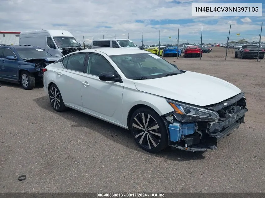 2022 Nissan Altima Sr Fwd VIN: 1N4BL4CV3NN397105 Lot: 40360813