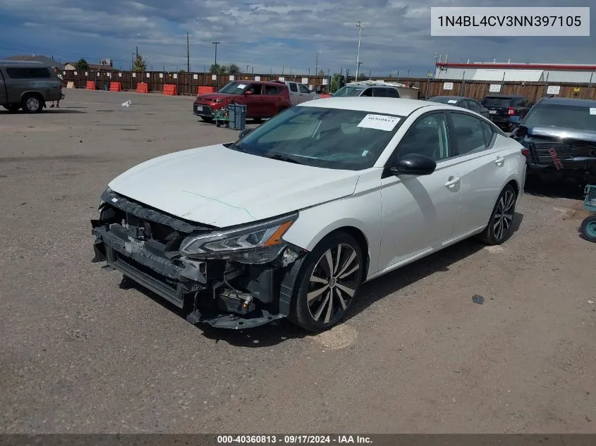 2022 Nissan Altima Sr Fwd VIN: 1N4BL4CV3NN397105 Lot: 40360813