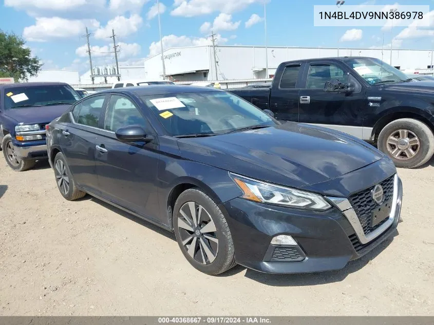 2022 Nissan Altima Sv Fwd VIN: 1N4BL4DV9NN386978 Lot: 40368667