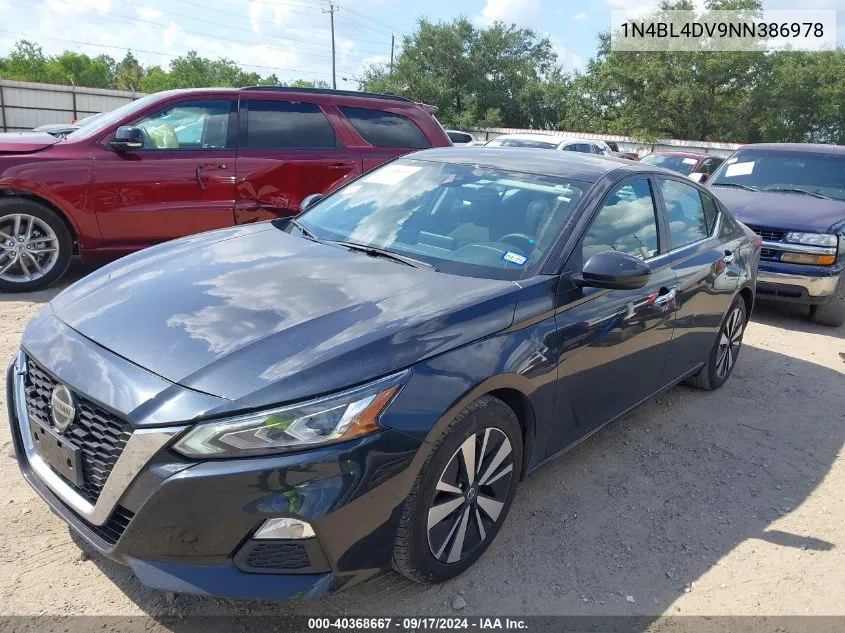 2022 Nissan Altima Sv Fwd VIN: 1N4BL4DV9NN386978 Lot: 40368667