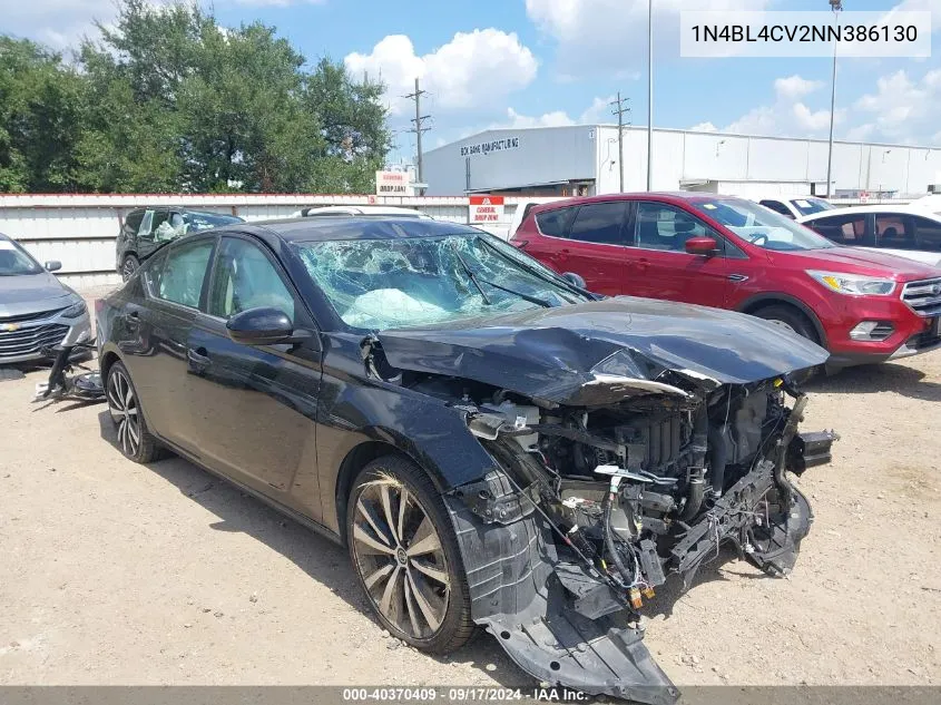 2022 Nissan Altima Sr Fwd VIN: 1N4BL4CV2NN386130 Lot: 40370409