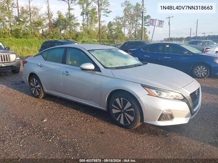 2022 Nissan Altima Sv VIN: 1N4BL4DV7NN318663 Lot: 40378875