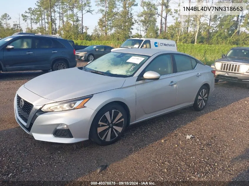 2022 Nissan Altima Sv VIN: 1N4BL4DV7NN318663 Lot: 40378875