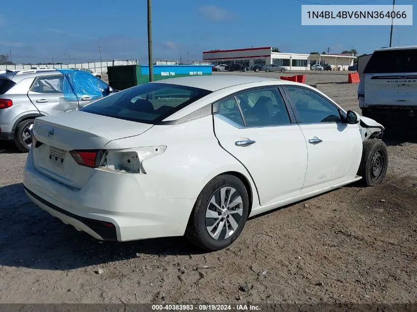 2022 Nissan Altima S Fwd VIN: 1N4BL4BV6NN364066 Lot: 40383983