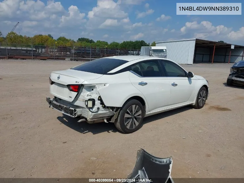 1N4BL4DW9NN389310 2022 Nissan Altima Sv Intelligent Awd