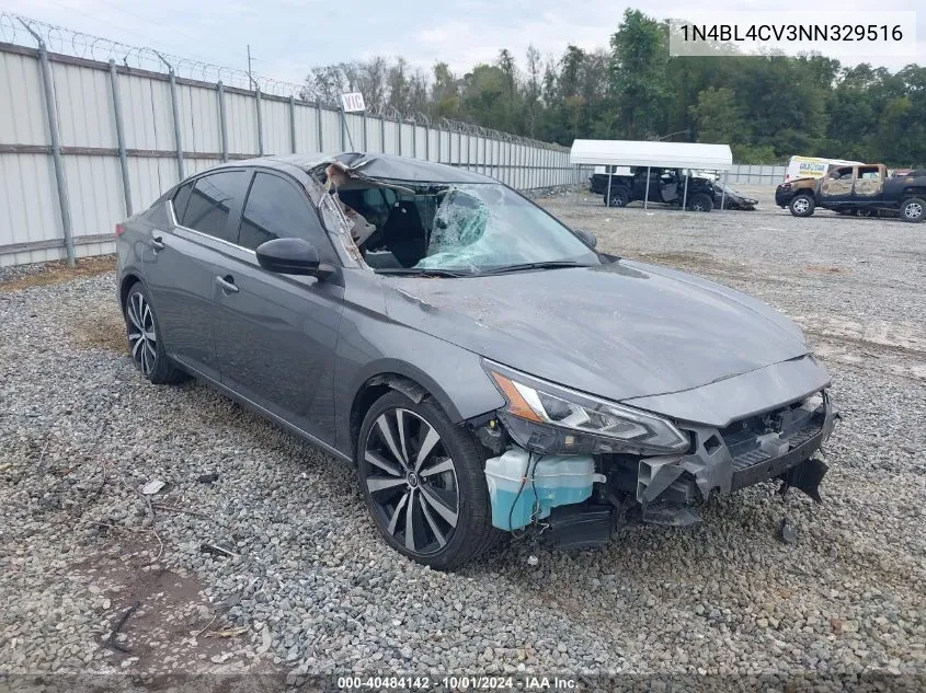 2022 Nissan Altima Sr Fwd VIN: 1N4BL4CV3NN329516 Lot: 40484142