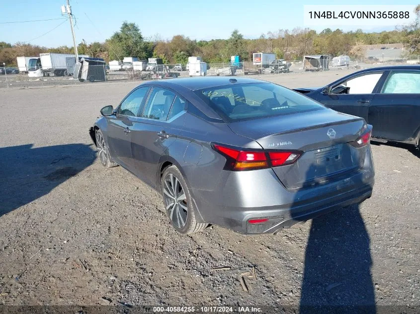 2022 Nissan Altima Sr VIN: 1N4BL4CV0NN365888 Lot: 40584255