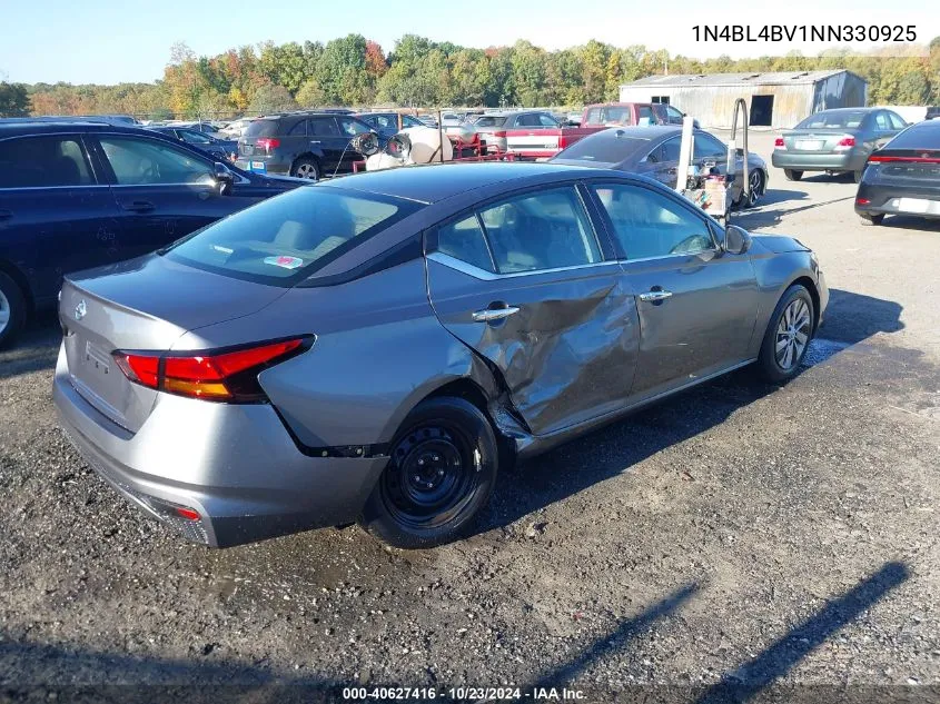 2022 Nissan Altima S Fwd VIN: 1N4BL4BV1NN330925 Lot: 40627416