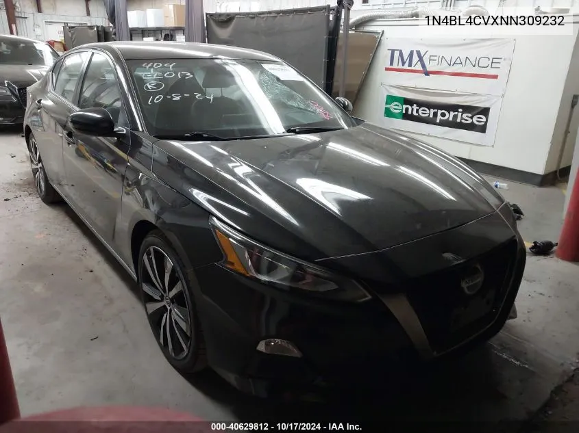 2022 Nissan Altima Sr Fwd VIN: 1N4BL4CVXNN309232 Lot: 40629812