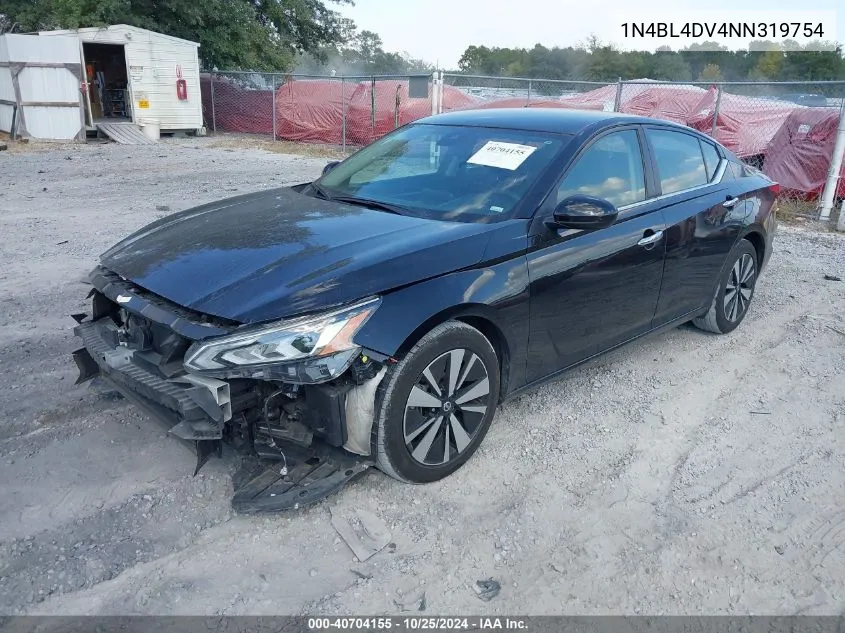 2022 Nissan Altima Sv Fwd VIN: 1N4BL4DV4NN319754 Lot: 40704155