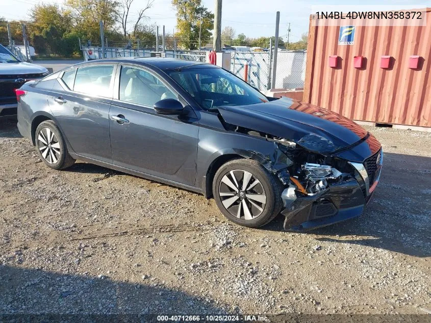 2022 Nissan Altima Sv Intelligent Awd VIN: 1N4BL4DW8NN358372 Lot: 40712666