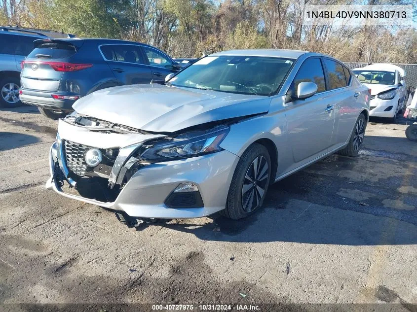 2022 Nissan Altima Sv Fwd VIN: 1N4BL4DV9NN380713 Lot: 40727975