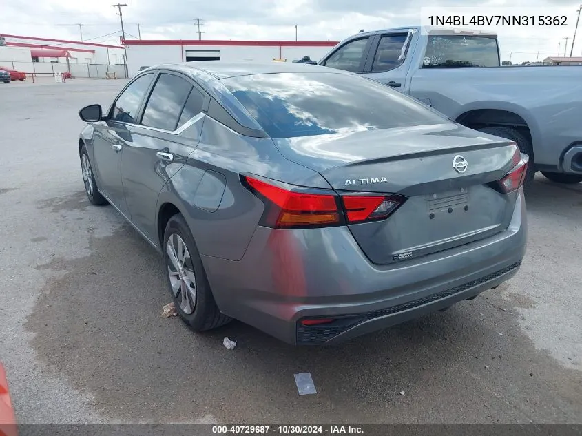 1N4BL4BV7NN315362 2022 Nissan Altima S Fwd