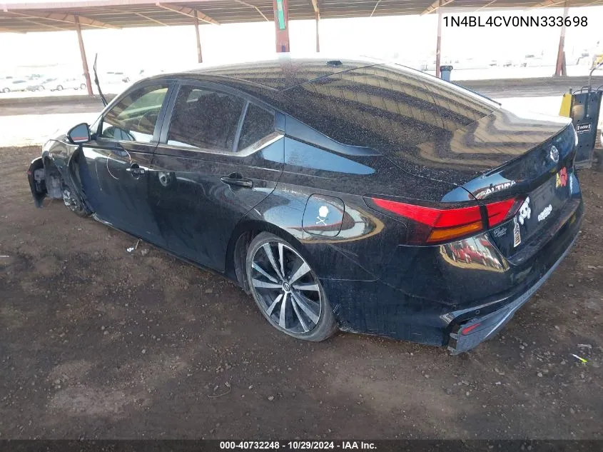 2022 Nissan Altima Sr Fwd VIN: 1N4BL4CV0NN333698 Lot: 40732248