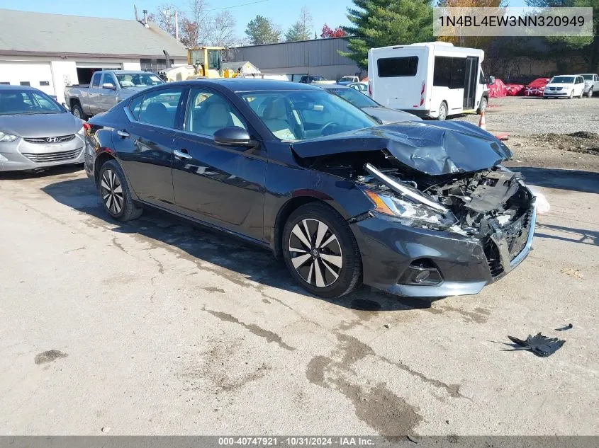 2022 Nissan Altima Sl Intelligent Awd VIN: 1N4BL4EW3NN320949 Lot: 40747921