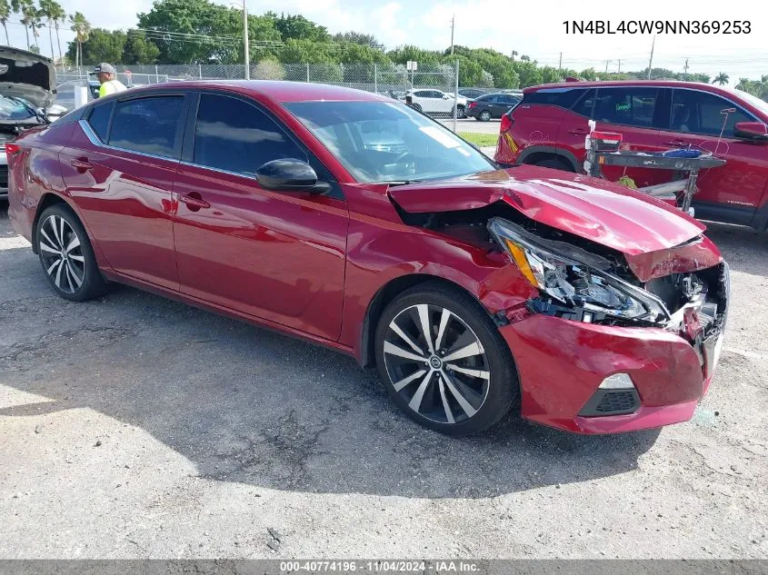 2022 Nissan Altima Sr Intelligent Awd VIN: 1N4BL4CW9NN369253 Lot: 40774196