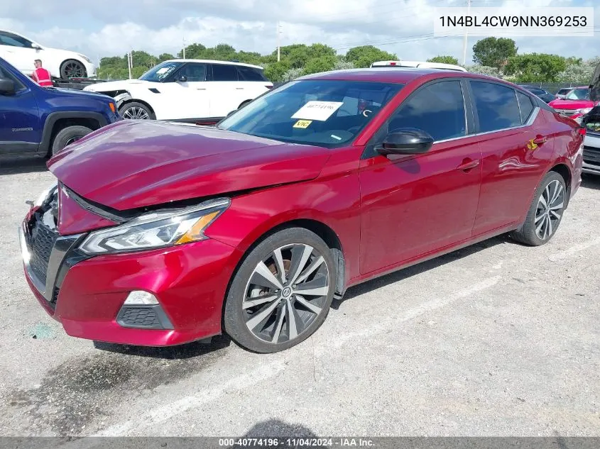 2022 Nissan Altima Sr Intelligent Awd VIN: 1N4BL4CW9NN369253 Lot: 40774196