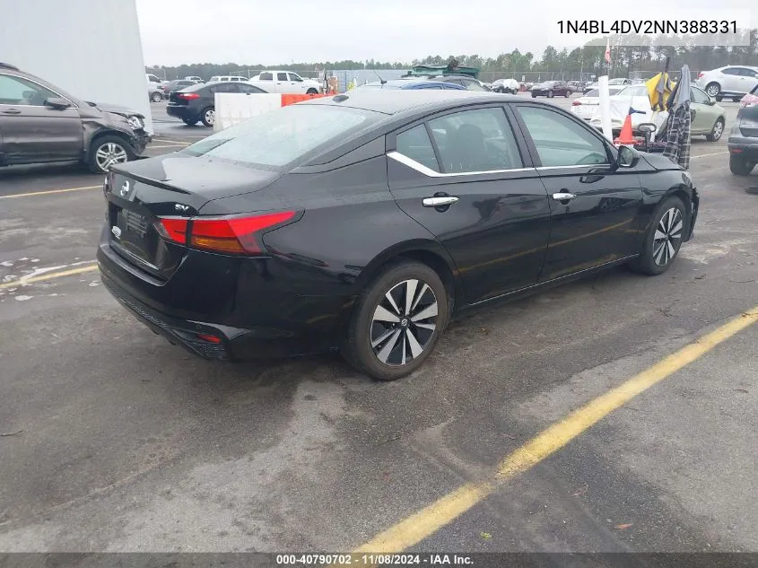 1N4BL4DV2NN388331 2022 Nissan Altima Sv Fwd