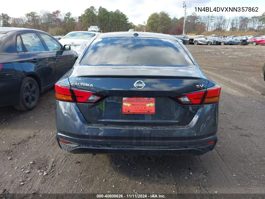 2022 Nissan Altima Sv Fwd VIN: 1N4BL4DVXNN357862 Lot: 40808626