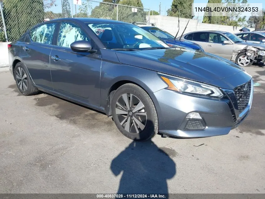 2022 Nissan Altima Sv Fwd VIN: 1N4BL4DV0NN324353 Lot: 40837028