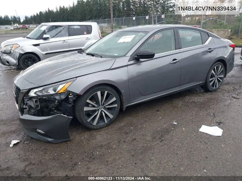 2022 Nissan Altima Sr Fwd VIN: 1N4BL4CV7NN339434 Lot: 40862123