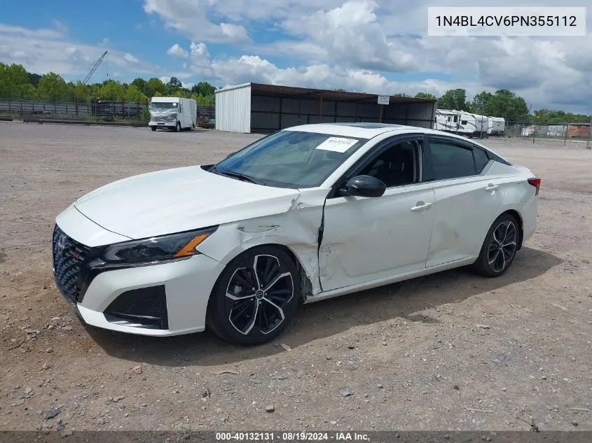 2023 Nissan Altima Sr Fwd VIN: 1N4BL4CV6PN355112 Lot: 40132131