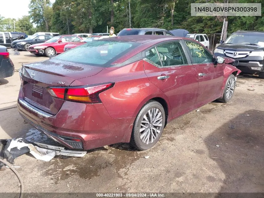 2023 Nissan Altima Sv Fwd VIN: 1N4BL4DV8PN300398 Lot: 40221903