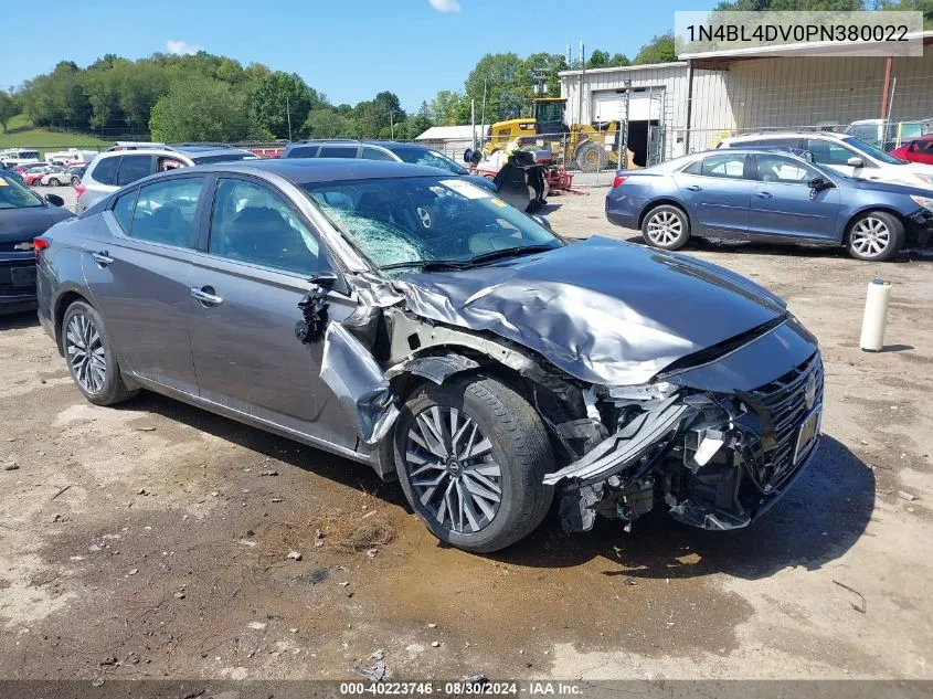 2023 Nissan Altima Sv Fwd VIN: 1N4BL4DV0PN380022 Lot: 40223746