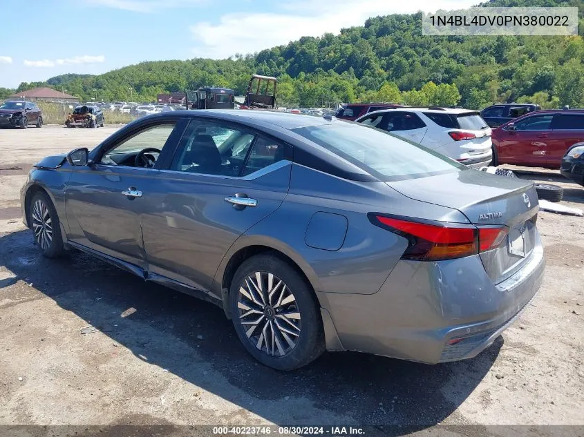 2023 Nissan Altima Sv Fwd VIN: 1N4BL4DV0PN380022 Lot: 40223746