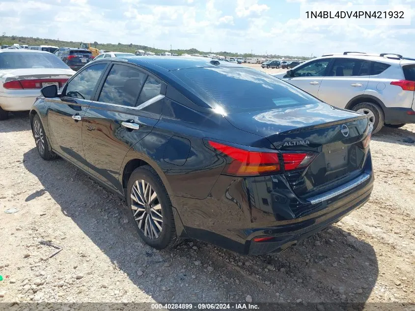 2023 Nissan Altima Sv Fwd VIN: 1N4BL4DV4PN421932 Lot: 40284899