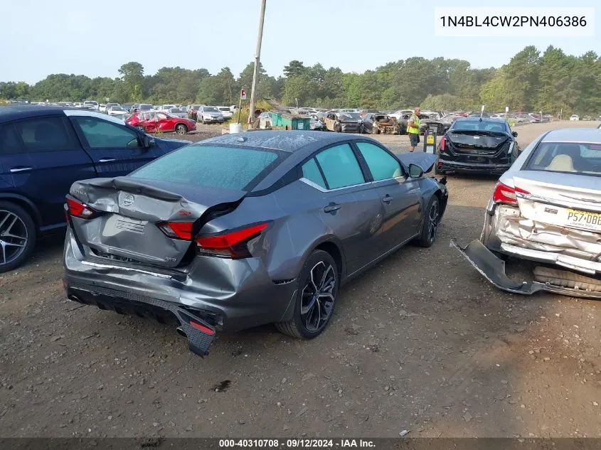 2023 Nissan Altima Sr Intelligent Awd VIN: 1N4BL4CW2PN406386 Lot: 40310708