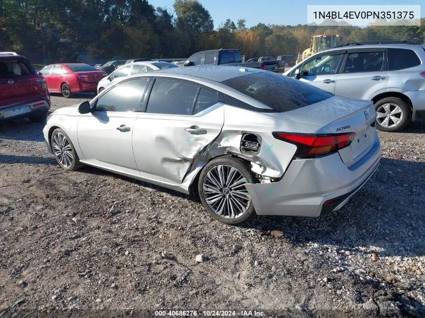 2023 Nissan Altima Sl VIN: 1N4BL4EV0PN351375 Lot: 40686276