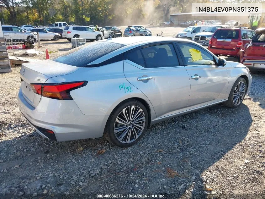 2023 Nissan Altima Sl VIN: 1N4BL4EV0PN351375 Lot: 40686276