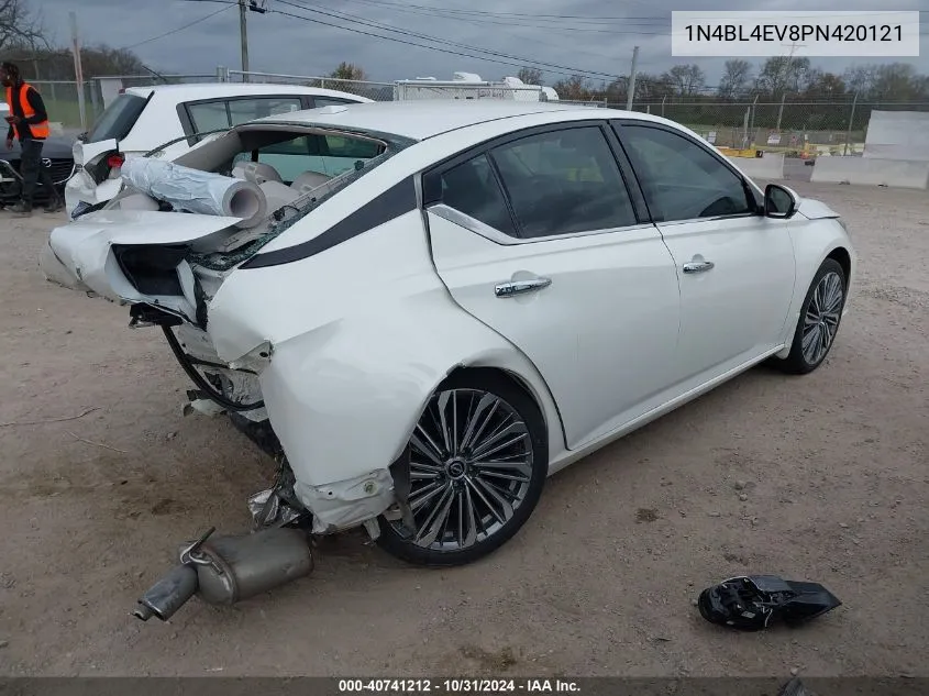 2023 Nissan Altima Sl Fwd VIN: 1N4BL4EV8PN420121 Lot: 40741212