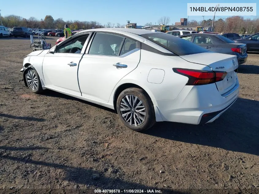 2023 Nissan Altima Sv Intelligent Awd VIN: 1N4BL4DW8PN408755 Lot: 40798578