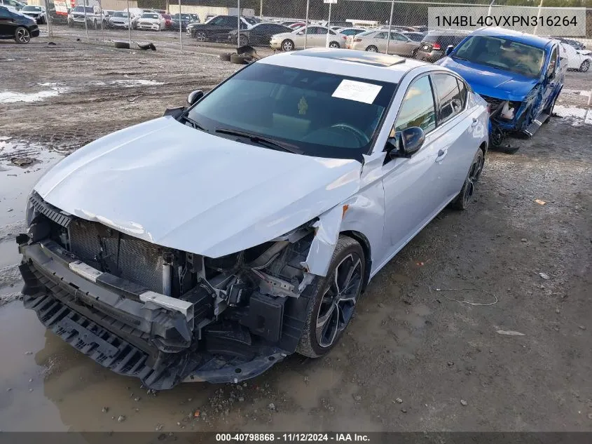 2023 Nissan Altima Sr Fwd VIN: 1N4BL4CVXPN316264 Lot: 40798868