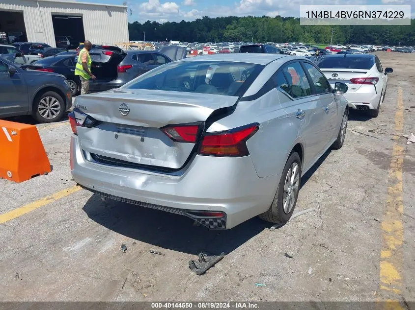 2024 Nissan Altima S Fwd VIN: 1N4BL4BV6RN374229 Lot: 40144550