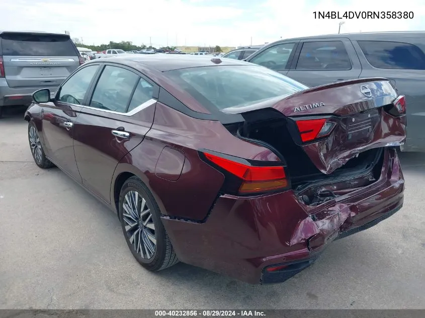 1N4BL4DV0RN358380 2024 Nissan Altima Sv Fwd