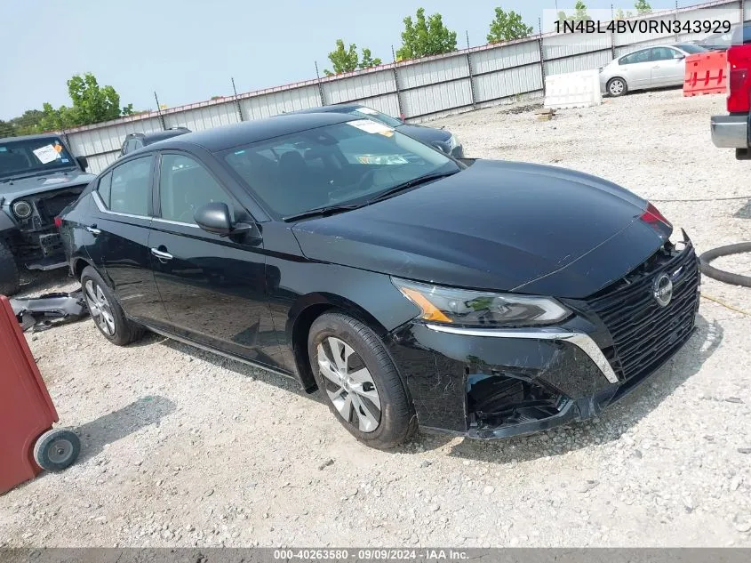 2024 Nissan Altima S Fwd VIN: 1N4BL4BV0RN343929 Lot: 40263580