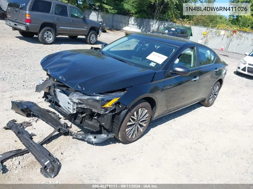 2024 Nissan Altima Sv Intelligent Awd VIN: 1N4BL4DW6RN411026 Lot: 40270111