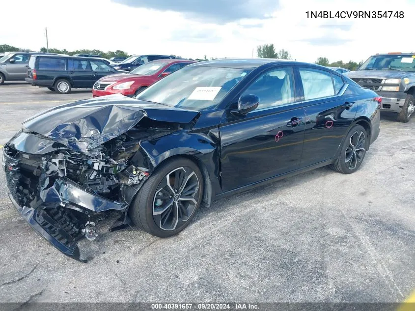 2024 Nissan Altima Sr Fwd VIN: 1N4BL4CV9RN354748 Lot: 40391657